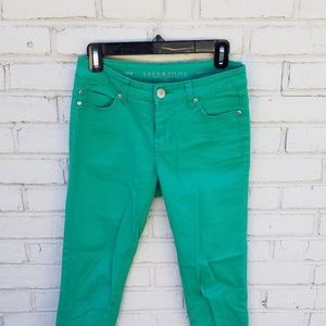 Liverpool Green Ankle Jeans